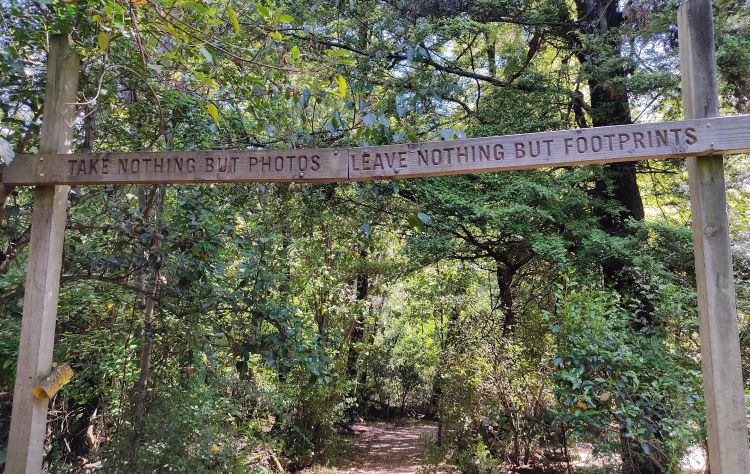 Take nothing but photos - leave nothing but footprints