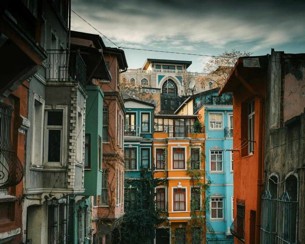 Häuser in Istanbul, Türkei
